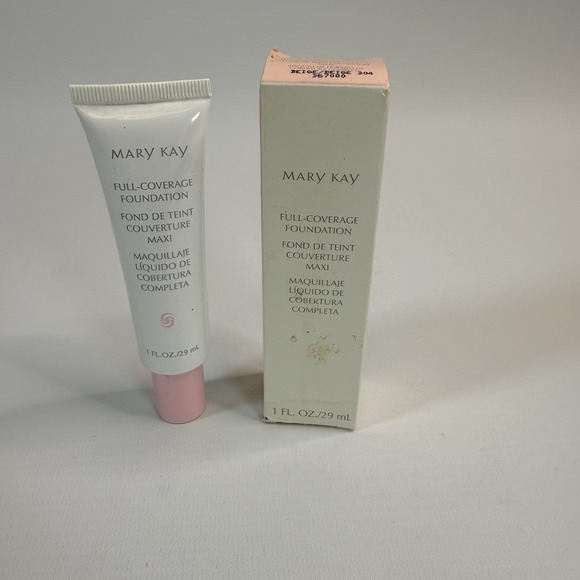 Mary Kay Medium Coverage Foundation Beige 304 New in Box - Picture 1 of 3